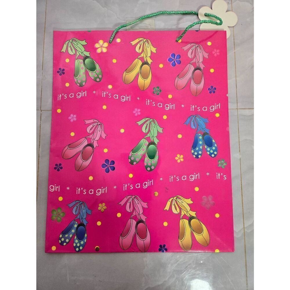 20/$12 "It's A Girl" Pink Ballet Slippers Party Gift Bag